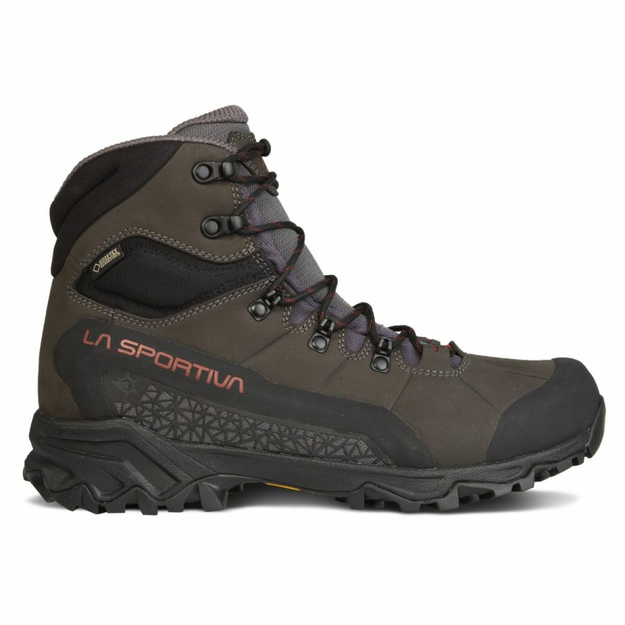 Footwear * | La Sportiva Nucleo High Ii Gtx Men'S Carbon / Chili