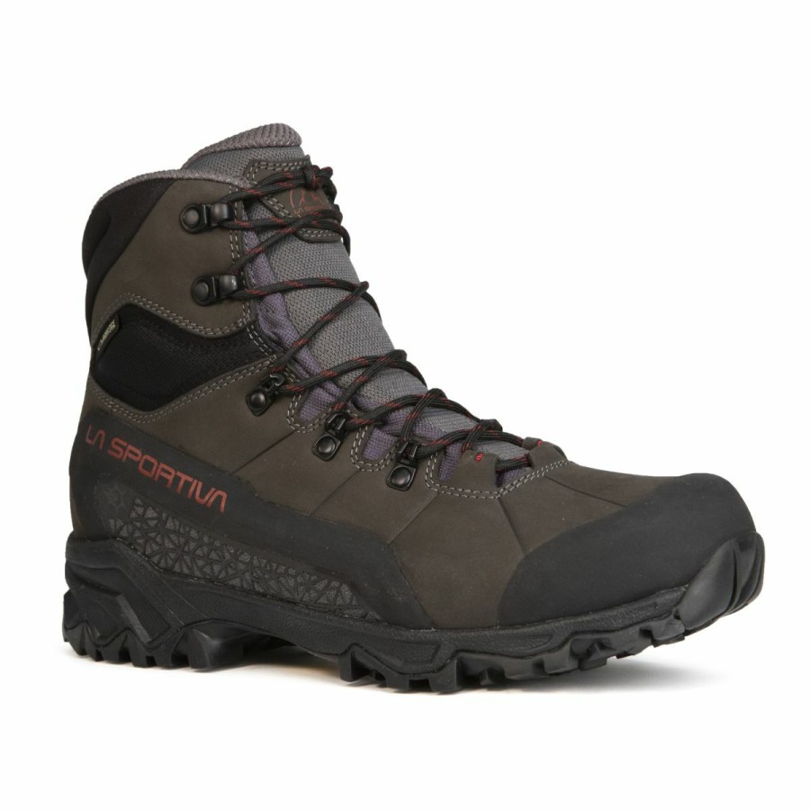 Footwear * | La Sportiva Nucleo High Ii Gtx Men'S Carbon / Chili