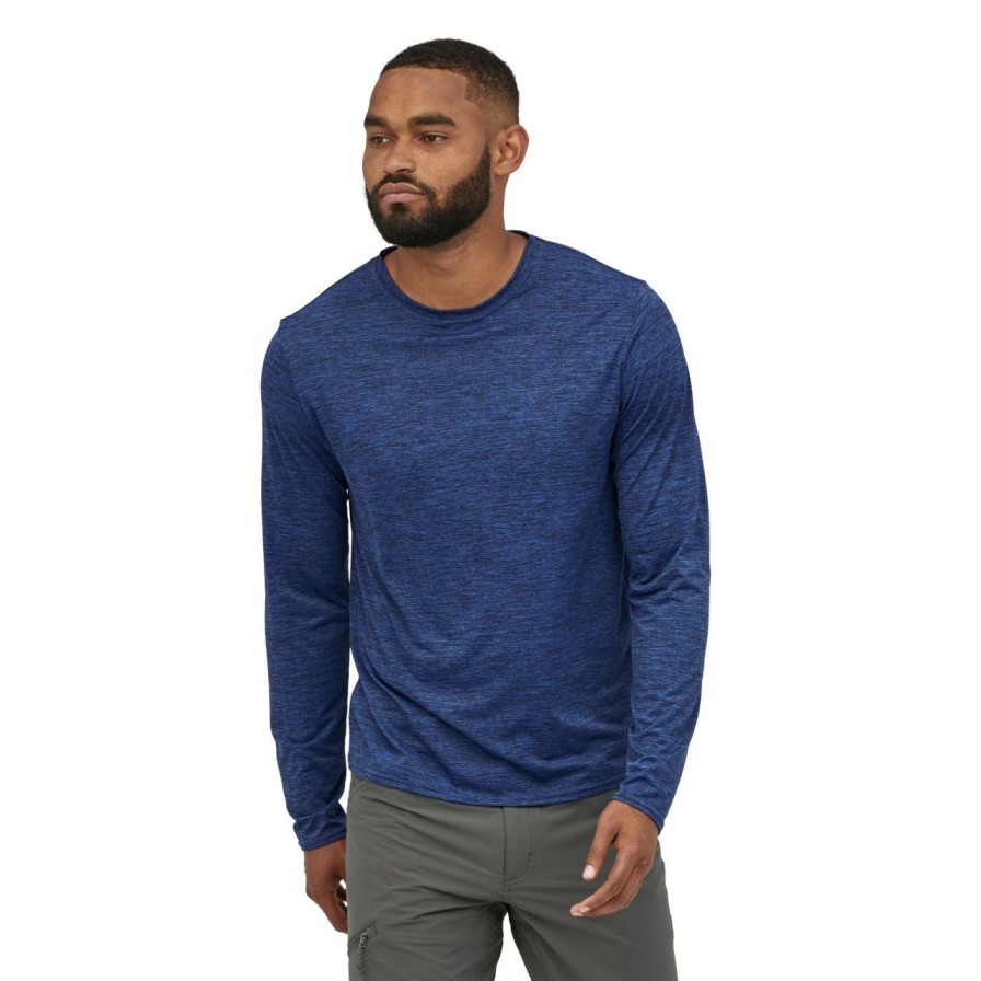 Men'S Shirts * | Patagonia Long-Sleeved Capilene Cool Daily Shirt Men'S (Fall 2022) Black