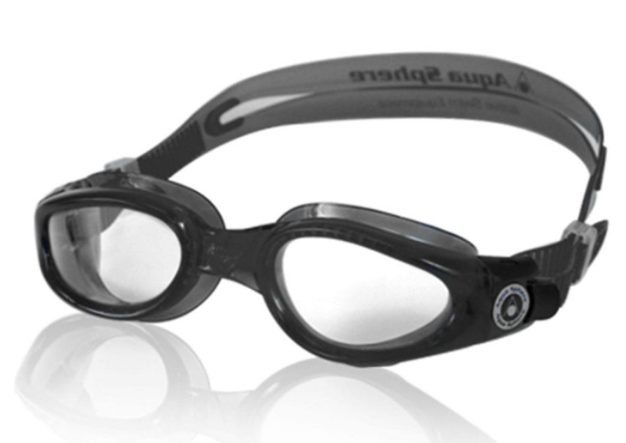 Swimwear * | Aqua Sphere Kaiman Goggles Black/Clear