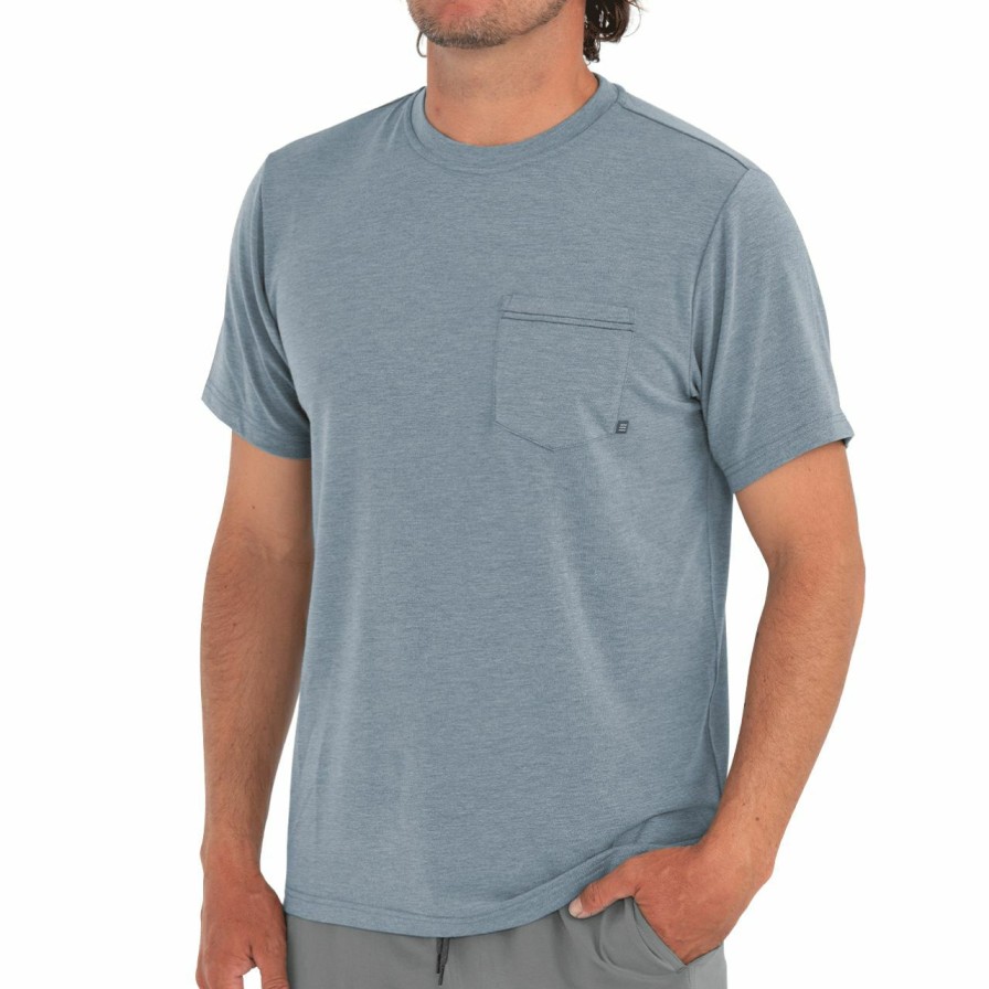 Men'S Shirts * | Free Fly Bamboo Flex Pocket Tee Men'S