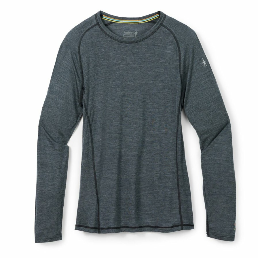 Men'S Shirts * | Smartwool Active Ultralite Long Sleeve Men'S Charcoal Heather