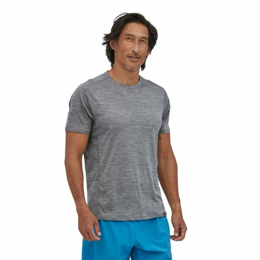 Men'S Shirts * | Patagonia Capilene Cool Lightweight Shirt Men'S Forge Grey / Feather Grey X-Dye