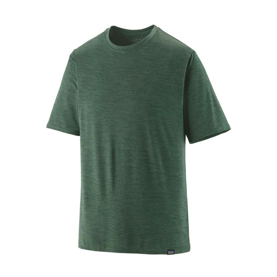 Men'S Shirts * | Patagonia Capilene Cool Daily Shirt Men'S (Fall 2022) Pinyon Green / Hemlock Green X-Dye