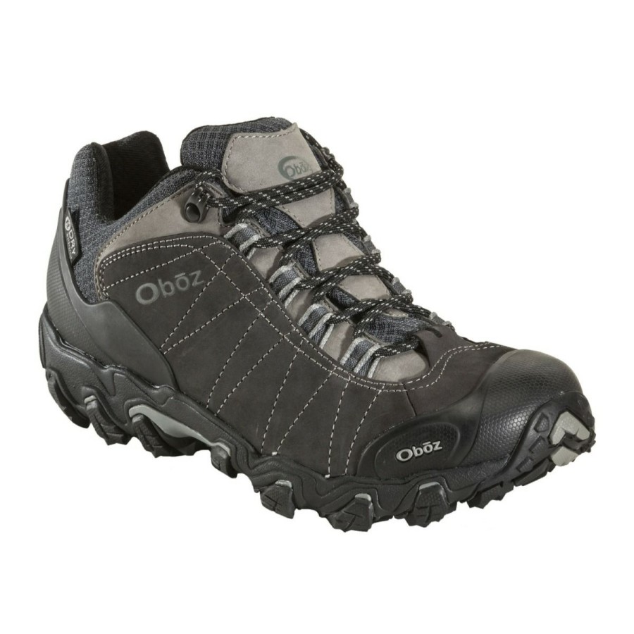 Footwear * | Oboz Bridger Low Waterproof Men'S Dark Shadow