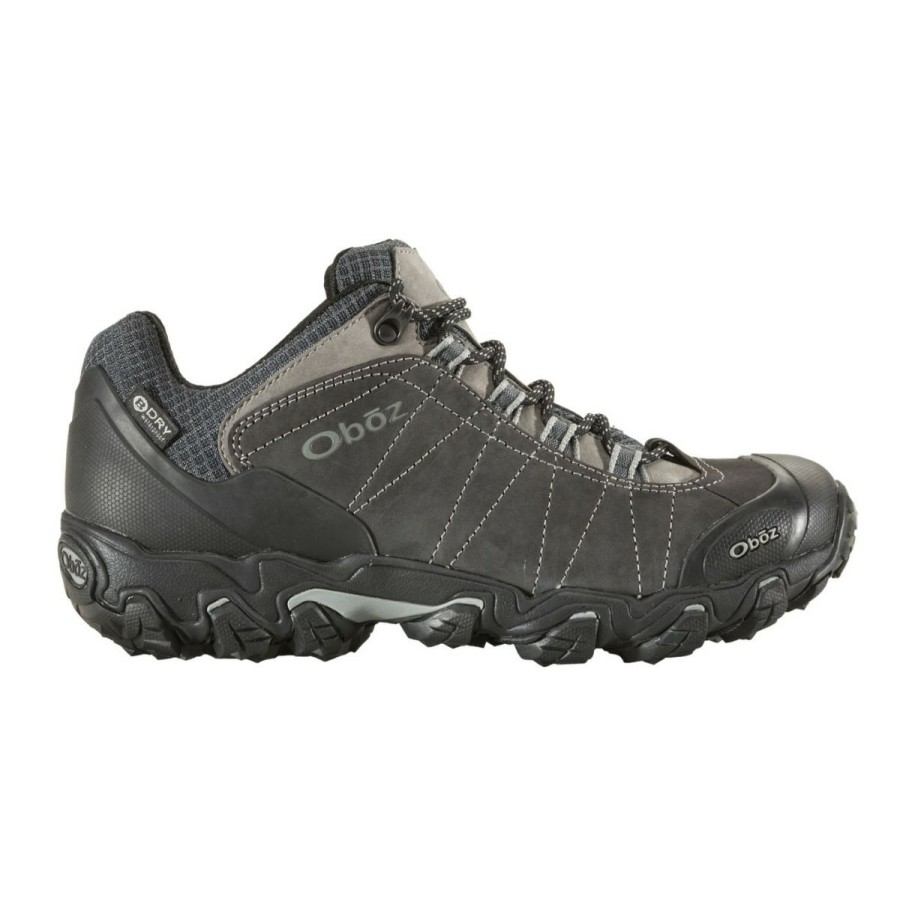 Footwear * | Oboz Bridger Low Waterproof Men'S Dark Shadow