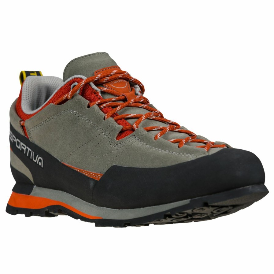 Footwear * | La Sportiva Boulder X Men'S Clay / Saffron