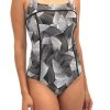 Swimwear * | Fit4U Fit 4U Whirlwind Square Neck Tank W/ Keyhole Back