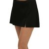 Swimwear * | Fit4U Fit 4U Bottoms Swim Skirt With Slit Black