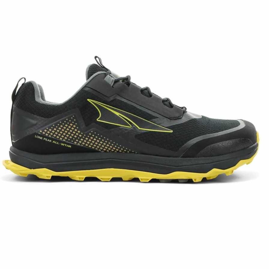 Footwear * | Altra Lone Peak All-Wthr Low Men'S (Fall 2022) Black / Yellow