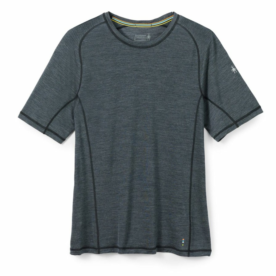 Men'S Shirts * | Smartwool Active Ultralite Short Sleeve Men'S Charcoal Heather